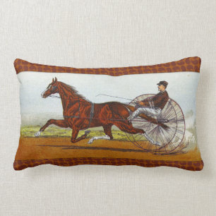Almofada Lombar Corrida de cavalos Sulky do vintage