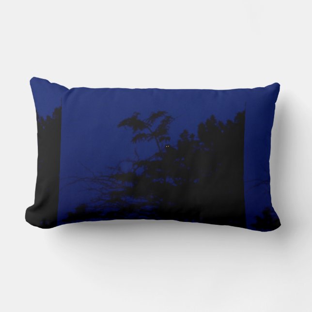 Almofada Lombar Coruja de noite gráfica (Frente)