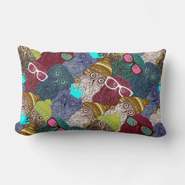 Almofada Lombar Coruja na coroa (Frente)