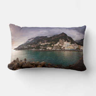 Almofada Lombar Costa Amalfi Picturesque, Itália, Cidade Costeira