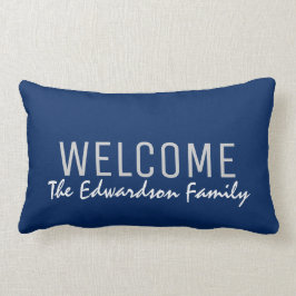 Almofada Lombar Costume moderno do monograma da família da boa