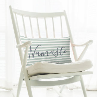 Almofada Lombar Cota de Ioga de Meditação Namaste Padrão Verde