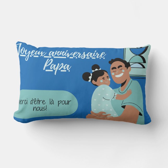 Almofada Lombar Coussin pour l'anniversaire de papa (Frente)