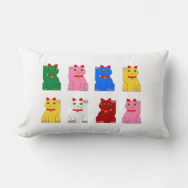 Almofada Lombar Coussin Rettangle maneki neko