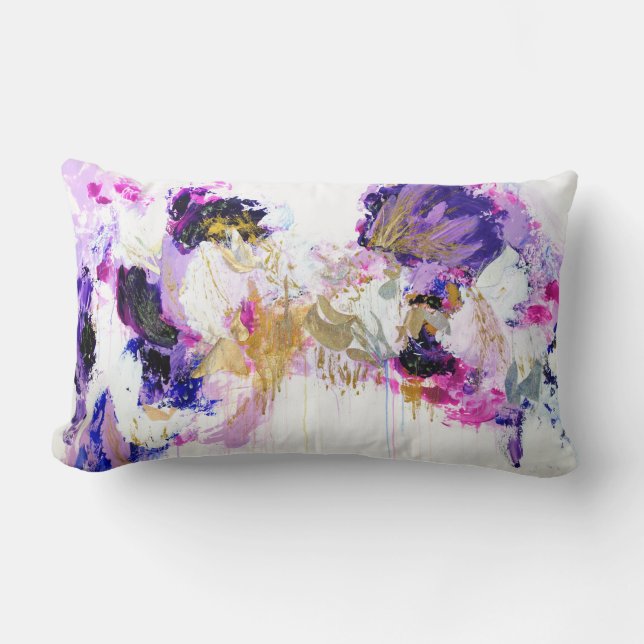 Almofada Lombar Coxim coral dourado (Frente)