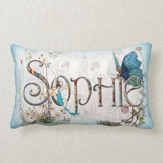 Almofada Lombar Coxim personalizado de "Sophie" (azul)