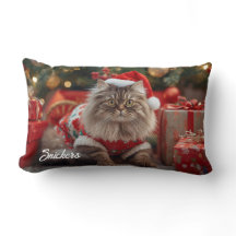 Cozy Maine Coon Cat Natal Personalizado