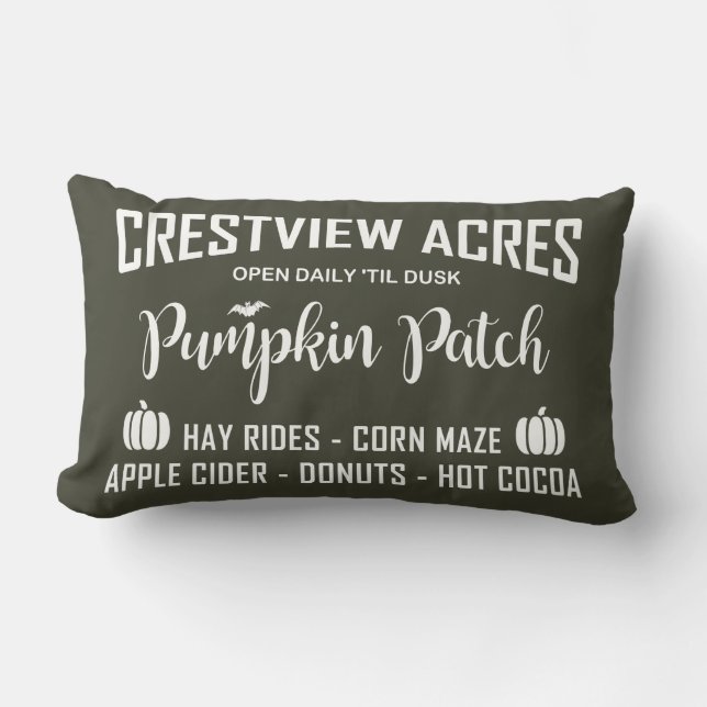 ALMOFADA LOMBAR CRESTVIEW ACRES PATCH DE PUMPKIN (Frente)