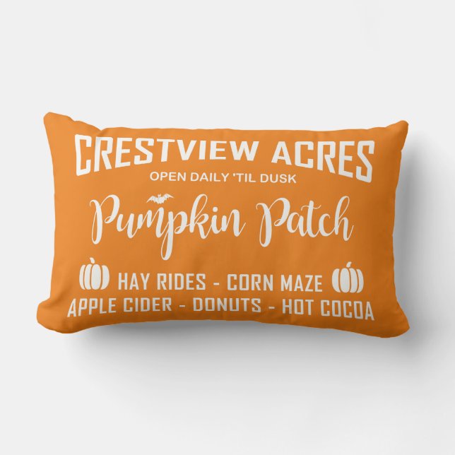 ALMOFADA LOMBAR CRESTVIEW ACRES PATCH DE PUMPKIN (Frente)