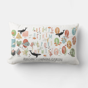 Almofada Lombar Crianças ABC com Ensino Precoce no Oceano Cinto