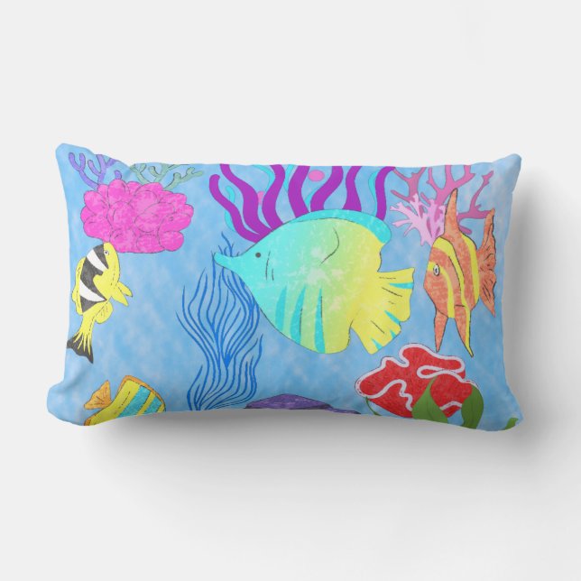 Almofada Lombar Criaturas Aquáticas (Frente)