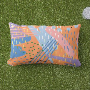 Almofada Lombar Crie seu próprio padrão abstrato Zazzle ferramenta