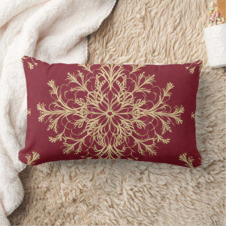 Almofada Lombar Crimson Embrace Travesseiro decorativo com local d