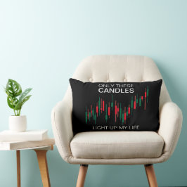 Almofada Lombar Cripto Candlesticks Personalizados