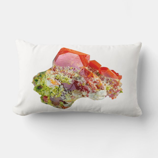 Almofada Lombar Cristal Vermelho Vermelho Reversível (Frente)