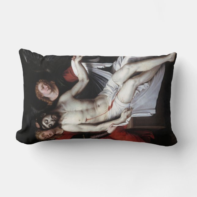 Almofada Lombar Cristo do morto suportado por dois anjos (Ribalta) (Frente)