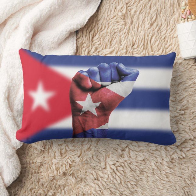 Almofada Lombar Cuba Flag Fist (Cobertor)