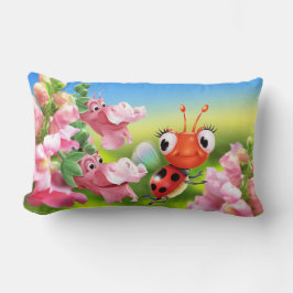 Almofada Lombar Cushion com Damybug fofo e Dragões de Snap amigáve