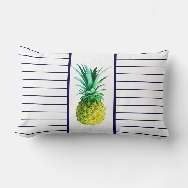 Almofada Lombar Cushion de abacaxi verde-pálido (Frente)