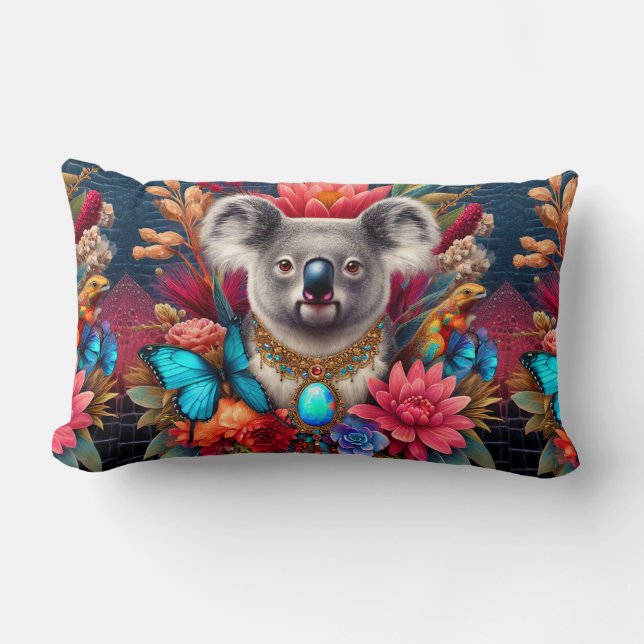 Almofada Lombar Cushion Koala Bear Design Nativo Australiano (Frente)