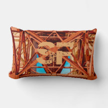 Cushion lombar da ponte do portão do Ouro Vintage