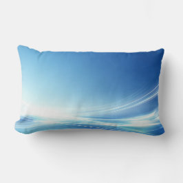 Almofada Lombar Cushion Personalizado - Abstrato azul