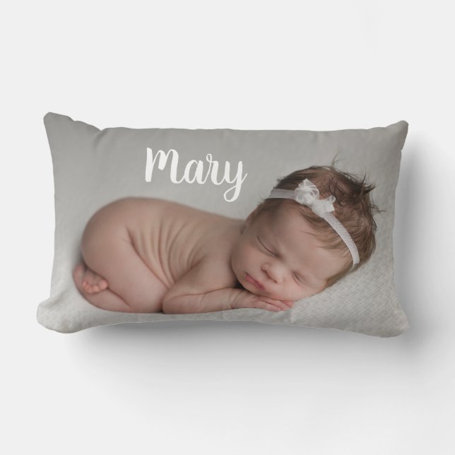 Almofada Lombar Custom photo and name pillow personalized (Frente)