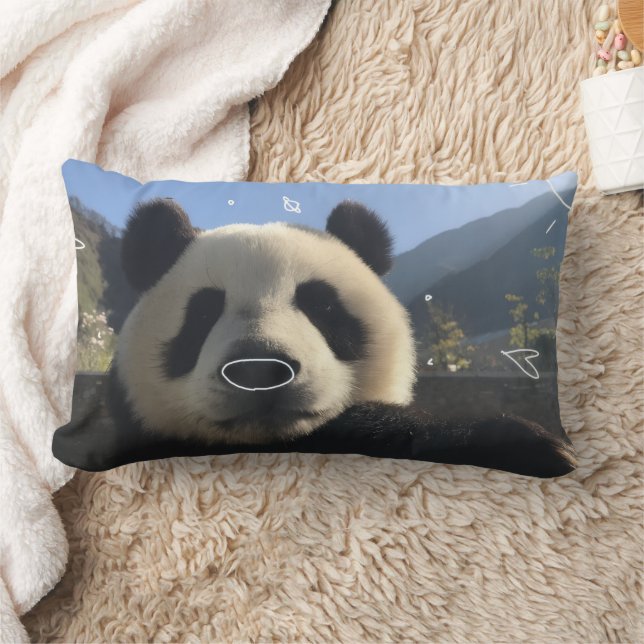 Almofada Lombar Custom Photo Panda Pillow (Cobertor)