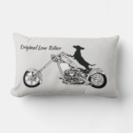 Almofada Lombar Dachshund Chopper Motorcycle Rider