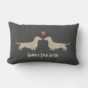 Almofada Lombar Dachshund Silhouettes com Caninos