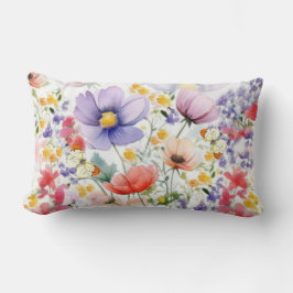 Almofada Lombar DaîBonito Watercolor Floral