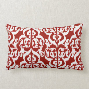 Almofada Lombar Damasco do Moorish de Ikat - obscuridade -
