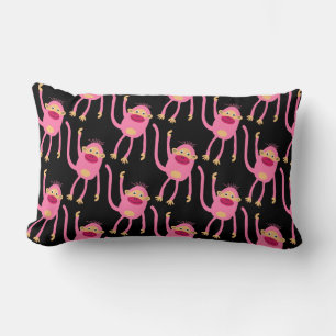 Almofada Lombar De Volta Para O Macaco Pequeno Da Escola