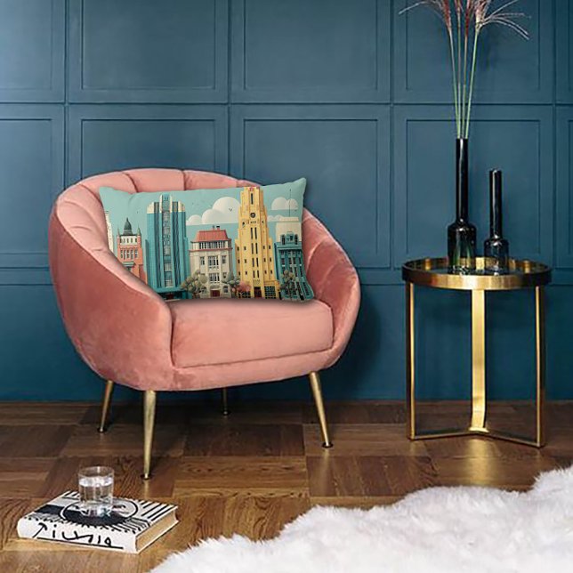 Almofada Lombar Deco Architecture Dreamscape (Criador carregado)