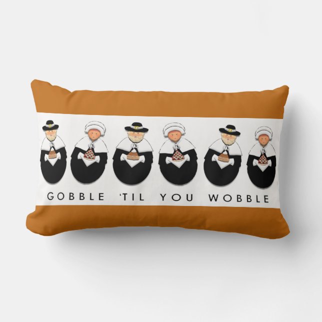 Almofada Lombar Decor de Ação de Graças (Frente)