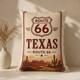 Almofada Lombar Decoração de Acaso Texas Route 66 Desert Lodge