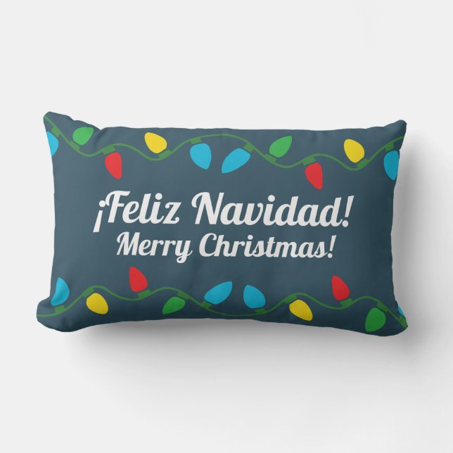 Almofada Lombar Decoração de Natal espanhola (Frente)