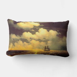 Almofada Lombar Decoração Marinha Náutica de Ivan Aivazovsky