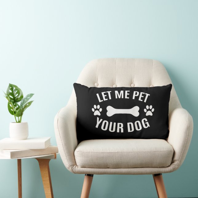 Almofada Lombar Deixe-Me Pingar Seu Cão (Cadeira)