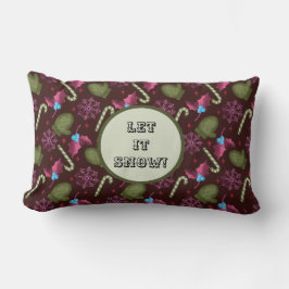 Almofada Lombar Deixe-o nevar os dentes de Natal