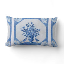 Delft Blue Birds floral French Country Chic