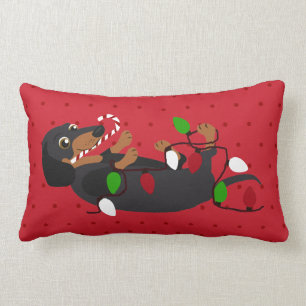 Almofada Lombar Desencadeie o Dachshund bonito do elogio do