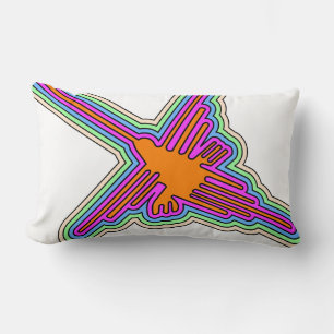 Almofada Lombar Desenho do Peru de Nazca Hummingbird