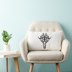 Almofada Lombar Design de arte de linha inspirado em tatuagem clás