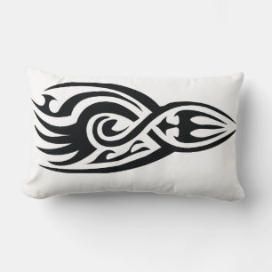 Almofada Lombar Design de arte de linha inspirado em tatuagem clás