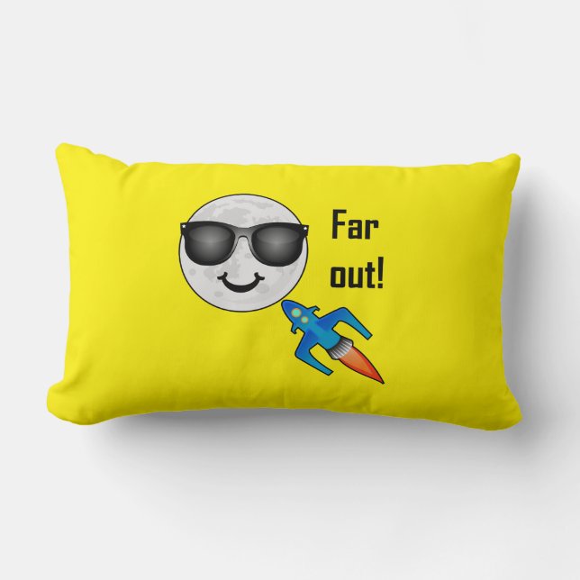 Almofada Lombar Design de Excesso - Travesseiro lombar 13" x 21" (Frente)