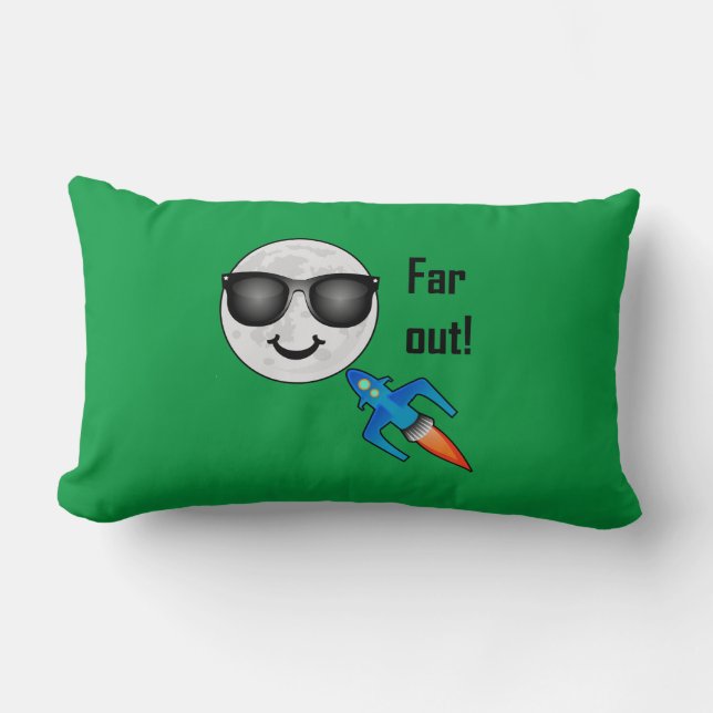 Almofada Lombar Design de Excesso - Travesseiro lombar 13" x 21" (Frente)