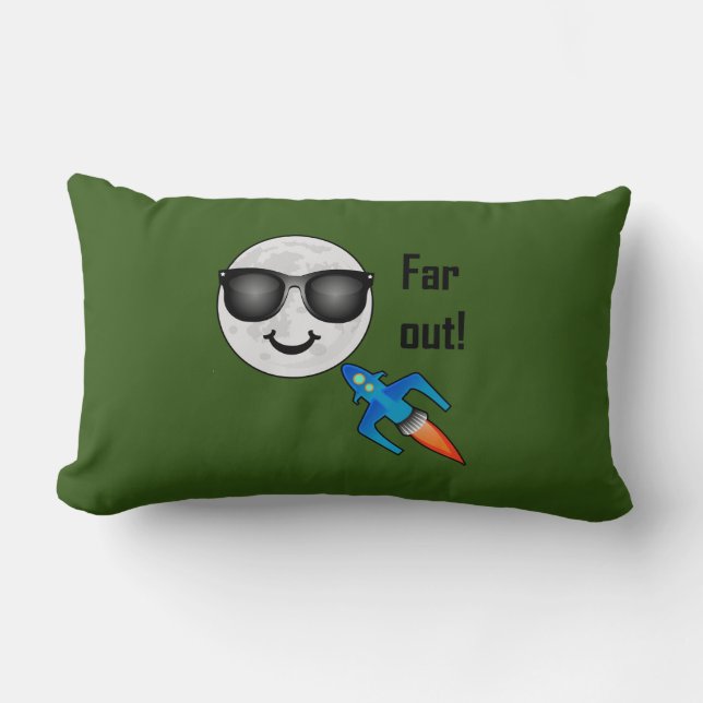 Almofada Lombar Design de Excesso - Travesseiro lombar 13" x 21" (Frente)