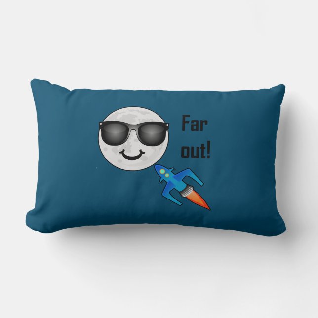 Almofada Lombar Design de Excesso - Travesseiro lombar 13" x 21" (Frente)