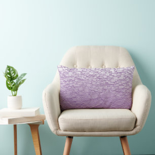 Almofada Lombar Design de Mini Azulejo de Fade Roxo